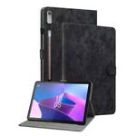 For Lenovo Tab P12 Tiger Pattern Flip Leather Tablet Case(Black)