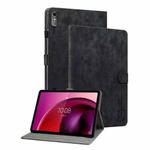 For Lenovo Tab M10 5G 10.6 inch Tiger Pattern Flip Leather Tablet Case(Black)