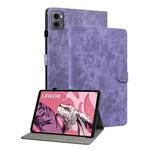 For Lenovo Legion Y700 2023 Tiger Pattern Flip Leather Tablet Case(Purple)