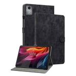 For Lenovo Tab K11 Plus Tiger Pattern Flip Leather Tablet Case(Black)