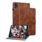 For Lenovo Legion Y700 2025 Tiger Pattern Flip Leather Tablet Case(Brown)