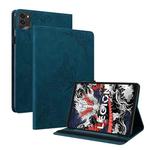 For Lenovo Legion Y700 2025 Butterfly Flower Embossed Leather Tablet Case(Blue)