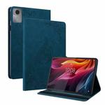 For Lenovo Idea Tab 11 / Xiaoxin Pad 2025 Butterfly Flower Embossed Leather Tablet Case(Blue)