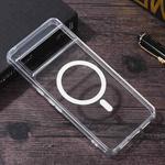 For Google Pixel 7 Pro Transparent MagSafe Magnetic PC + TPU Phone Case
