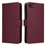 For iPhone 6 / 7 / 8 BETOPNICE BN-005 2 in 1 Detachable Imitate Genuine Leather Phone Case(Wine Red)