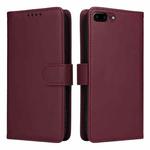 For iPhone 6 Plus / 7 Plus / 8 Plus BETOPNICE BN-005 2 in 1 Detachable Imitate Genuine Leather Phone Case(Wine Red)
