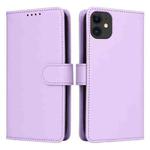 For iPhone 11 BETOPNICE BN-005 2 in 1 Detachable Imitate Genuine Leather Phone Case(Light Purple)