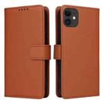 For iPhone 11 BETOPNICE BN-005 2 in 1 Detachable Imitate Genuine Leather Phone Case(Brown)