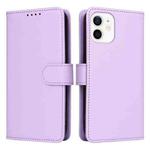 For iPhone 12 mini BETOPNICE BN-005 2 in 1 Detachable Imitate Genuine Leather Phone Case(Light Purple)