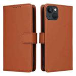 For iPhone 13 / 14 BETOPNICE BN-005 2 in 1 Detachable Imitate Genuine Leather Phone Case(Brown)