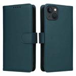 For iPhone 13 / 14 BETOPNICE BN-005 2 in 1 Detachable Imitate Genuine Leather Phone Case(Blue)