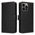 For iPhone 13 Pro BETOPNICE BN-005 2 in 1 Detachable Imitate Genuine Leather Phone Case(Black)