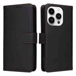 For iPhone 14 Pro BETOPNICE BN-005 2 in 1 Detachable Imitate Genuine Leather Phone Case(Black)