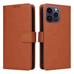 For iPhone 14 Pro Max BETOPNICE BN-005 2 in 1 Detachable Imitate Genuine Leather Phone Case(Brown)