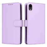 For iPhone XR BETOPNICE BN-005 2 in 1 Detachable Imitate Genuine Leather Phone Case(Light Purple)