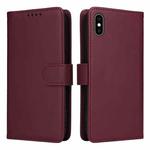For iPhone XS Max BETOPNICE BN-005 2 in 1 Detachable Imitate Genuine Leather Phone Case(Brown)