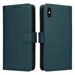 For iPhone XS Max BETOPNICE BN-005 2 in 1 Detachable Imitate Genuine Leather Phone Case(Blue)