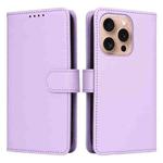 For iPhone 16 Pro BETOPNICE BN-005 2 in 1 Detachable Imitate Genuine Leather Phone Case(Light Purple)