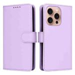 For iPhone 16 Pro Max BETOPNICE BN-005 2 in 1 Detachable Imitate Genuine Leather Phone Case(Light Purple)