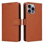 For iPhone 16 Pro Max BETOPNICE BN-005 2 in 1 Detachable Imitate Genuine Leather Phone Case(Brown)