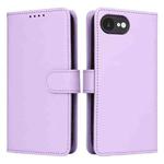 For iPhone 16e BETOPNICE BN-005 2 in 1 Detachable Imitate Genuine Leather Phone Case(Light Purple)