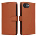 For iPhone 16e BETOPNICE BN-005 2 in 1 Detachable Imitate Genuine Leather Phone Case(Brown)