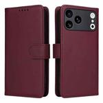For iPhone 17 Pro Max BETOPNICE BN-005 2 in 1 Detachable Imitate Genuine Leather Phone Case(Wine Red)