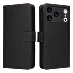 For iPhone 17 Pro BETOPNICE BN-005 2 in 1 Detachable Imitate Genuine Leather Phone Case(Black)