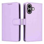 For iPhone 17 BETOPNICE BN-005 2 in 1 Detachable Imitate Genuine Leather Phone Case(Light Purple)