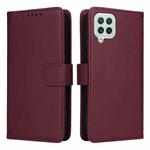 For Samsung Galaxy A22 4G BETOPNICE BN-005 2 in 1 Detachable Imitate Genuine Leather Phone Case(Wine Red)
