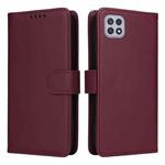 For Samsung Galaxy A22 5G BETOPNICE BN-005 2 in 1 Detachable Imitate Genuine Leather Phone Case(Wine Red)
