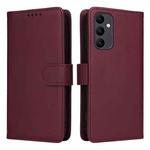 For Samsung Galaxy A24 4G / A25 5G BETOPNICE BN-005 2 in 1 Detachable Imitate Genuine Leather Phone Case(Wine Red)