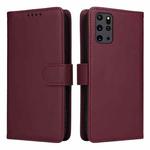For Samsung Galaxy S20+ BETOPNICE BN-005 2 in 1 Detachable Imitate Genuine Leather Phone Case(Wine Red)