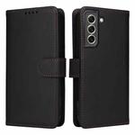 For Samsung Galaxy S21 FE BETOPNICE BN-005 2 in 1 Detachable Imitate Genuine Leather Phone Case(Black)