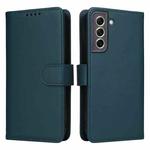 For Samsung Galaxy S21 FE BETOPNICE BN-005 2 in 1 Detachable Imitate Genuine Leather Phone Case(Blue)