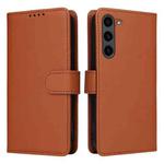 For Samsung Galaxy S23+ BETOPNICE BN-005 2 in 1 Detachable Imitate Genuine Leather Phone Case(Brown)