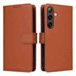 For Samsung Galaxy S24 5G BETOPNICE BN-005 2 in 1 Detachable Imitate Genuine Leather Phone Case(Brown)
