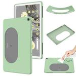 For Google Pixel Tablet Pure Color Liquid Silicone Shockproof Tablet Case(Green)