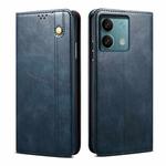 For Xiaomi Redmi Note 13 Pro Oil Wax Crazy Horse Texture Leather Phone Case(Blue)