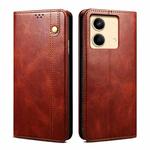 For Xiaomi Redmi Note 13R Pro Oil Wax Crazy Horse Texture Leather Phone Case(Brown)