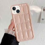 For iPhone 13 3D Grid Texture TPU Phone Case(Pink)