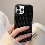 For iPhone 12 Pro Max Water Ripple Texture TPU Phone Case(Black)