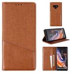 For Samsung Galaxy Note9 MUXMA MX109 Horizontal Flip Leather Case with Holder & Card Slot & Wallet(Brown)
