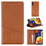 For Samsung Galaxy A50s MUXMA MX109 Horizontal Flip Leather Case with Holder & Card Slot & Wallet(Brown)