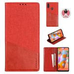 For Samsung Galaxy A11 / M11 MUXMA MX109 Horizontal Flip Leather Case with Holder & Card Slot & Wallet(Red)