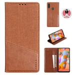 For Samsung Galaxy A11 / M11 MUXMA MX109 Horizontal Flip Leather Case with Holder & Card Slot & Wallet(Brown)