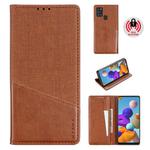 For Samsung Galaxy A21s MUXMA MX109 Horizontal Flip Leather Case with Holder & Card Slot & Wallet(Brown)