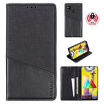 For Samsung Galaxy M31 MUXMA MX109 Horizontal Flip Leather Case with Holder & Card Slot & Wallet(Black)