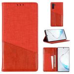 For Samsung Galaxy Note 10 MUXMA MX109 Horizontal Flip Leather Case with Holder & Card Slot & Wallet(Red)