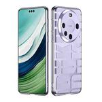 For Huawei Mate 60 Pro Electroplating Lens Protection Phone Case(Purple)